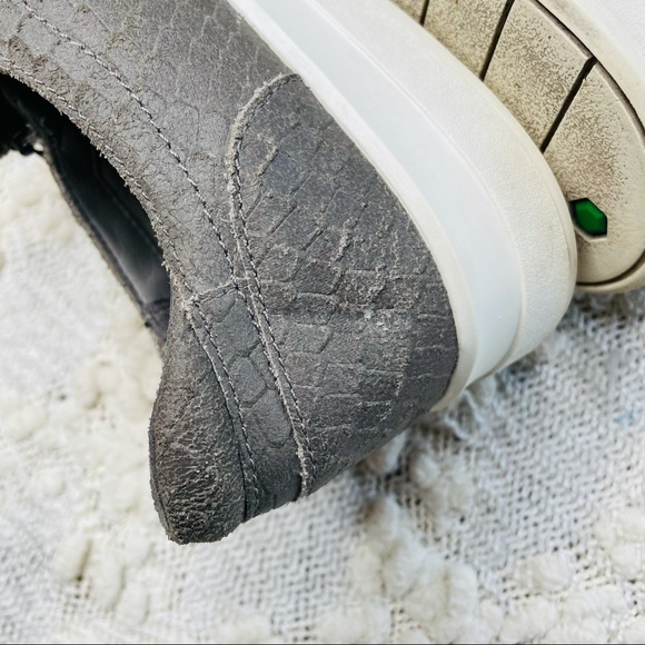 Timberland Sneakers Women's Size Slip On Gray Leather Platform - Picture 10 of 12